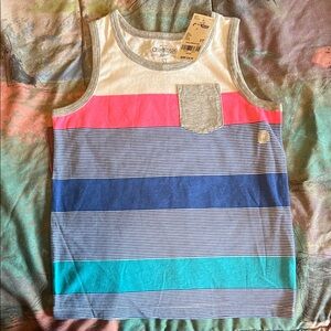 OshKosh B'gosh Colorful Striped Tank Top with Pocket